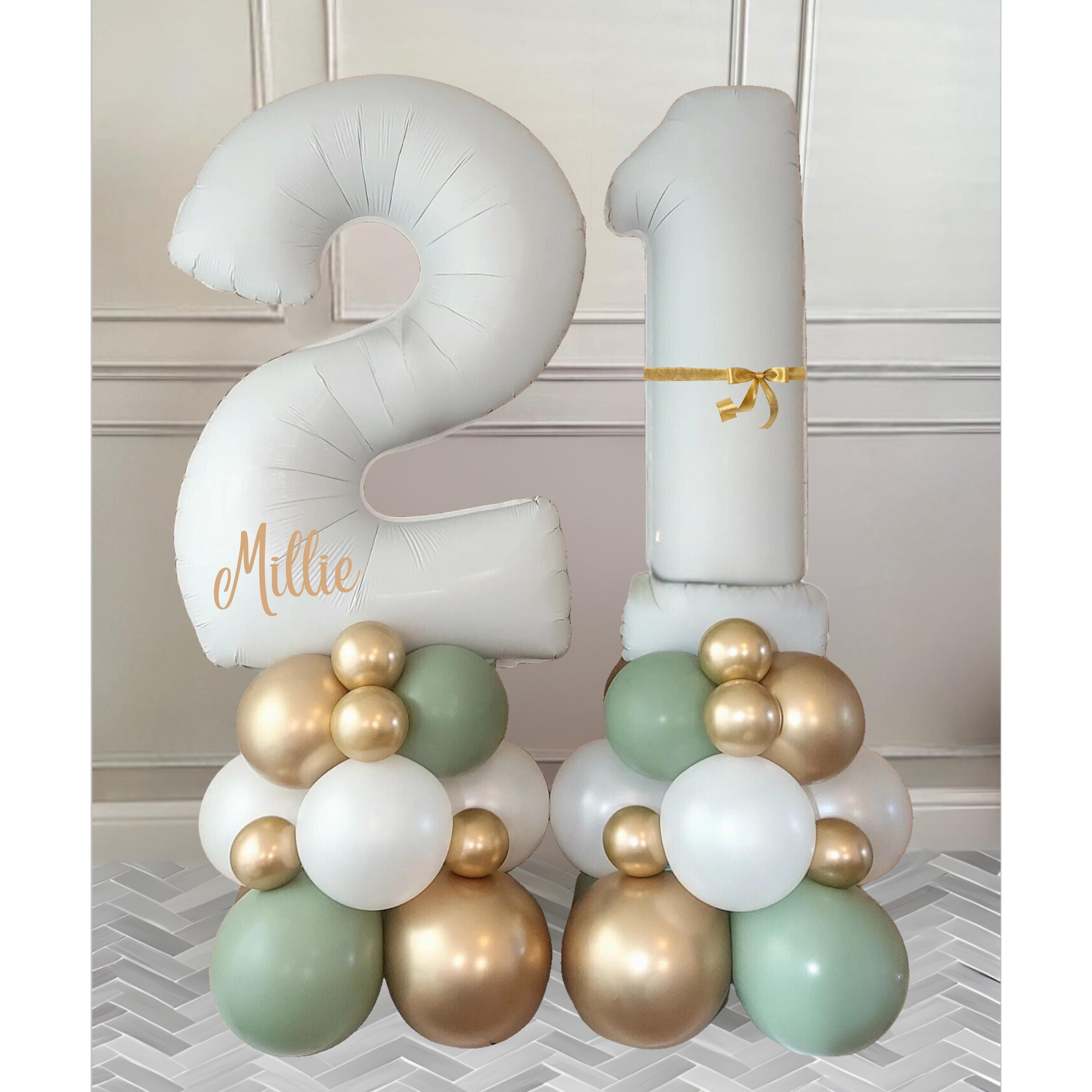 Adult Balloon Number Stacks