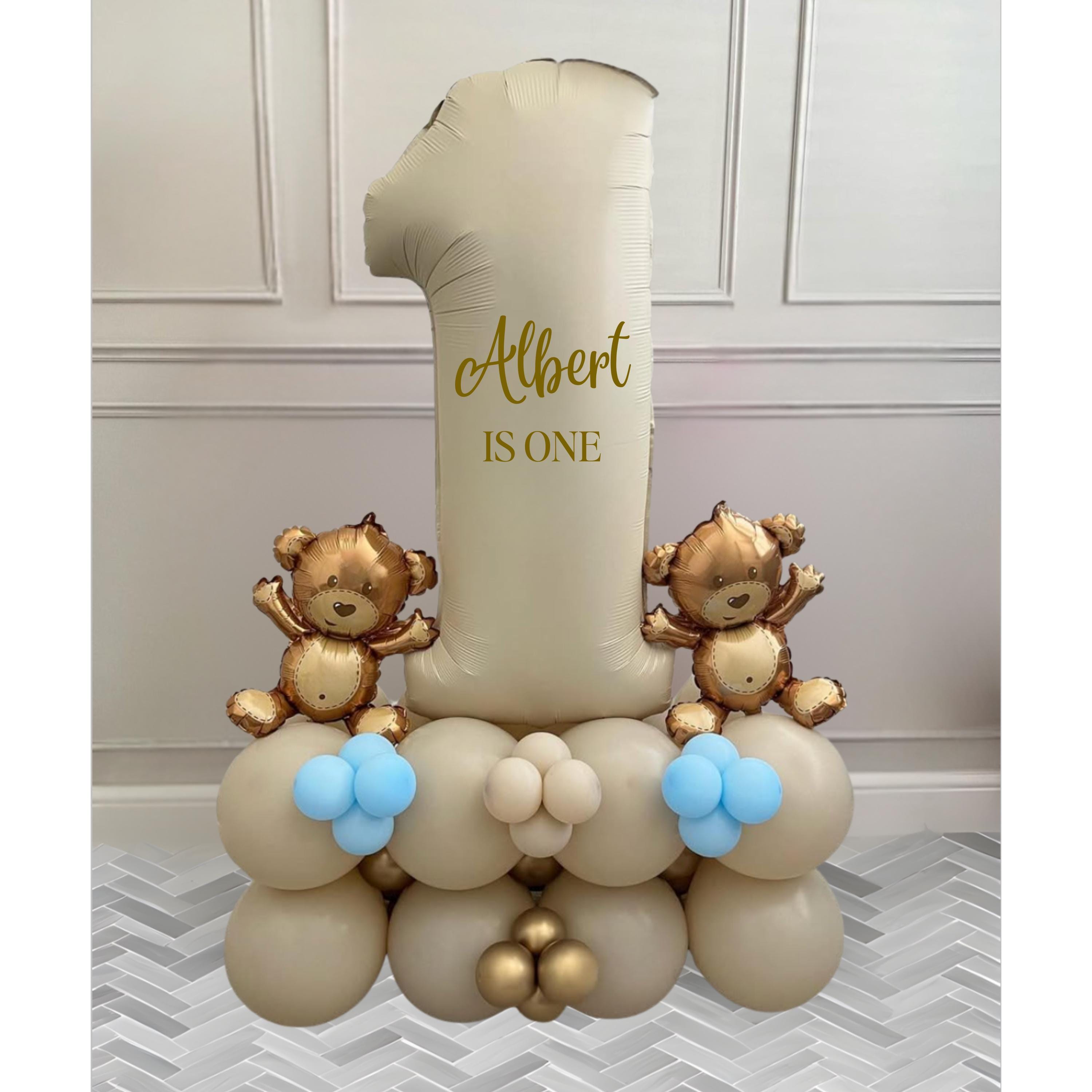 1st Birthday Balloon Stacks