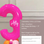 DIY Luxe Birthday Balloon Sculpture – Hot Pink & Orange| Customisable Numbers| Perfect for Milestone Birthdays | Number Balloons 21st, 30th