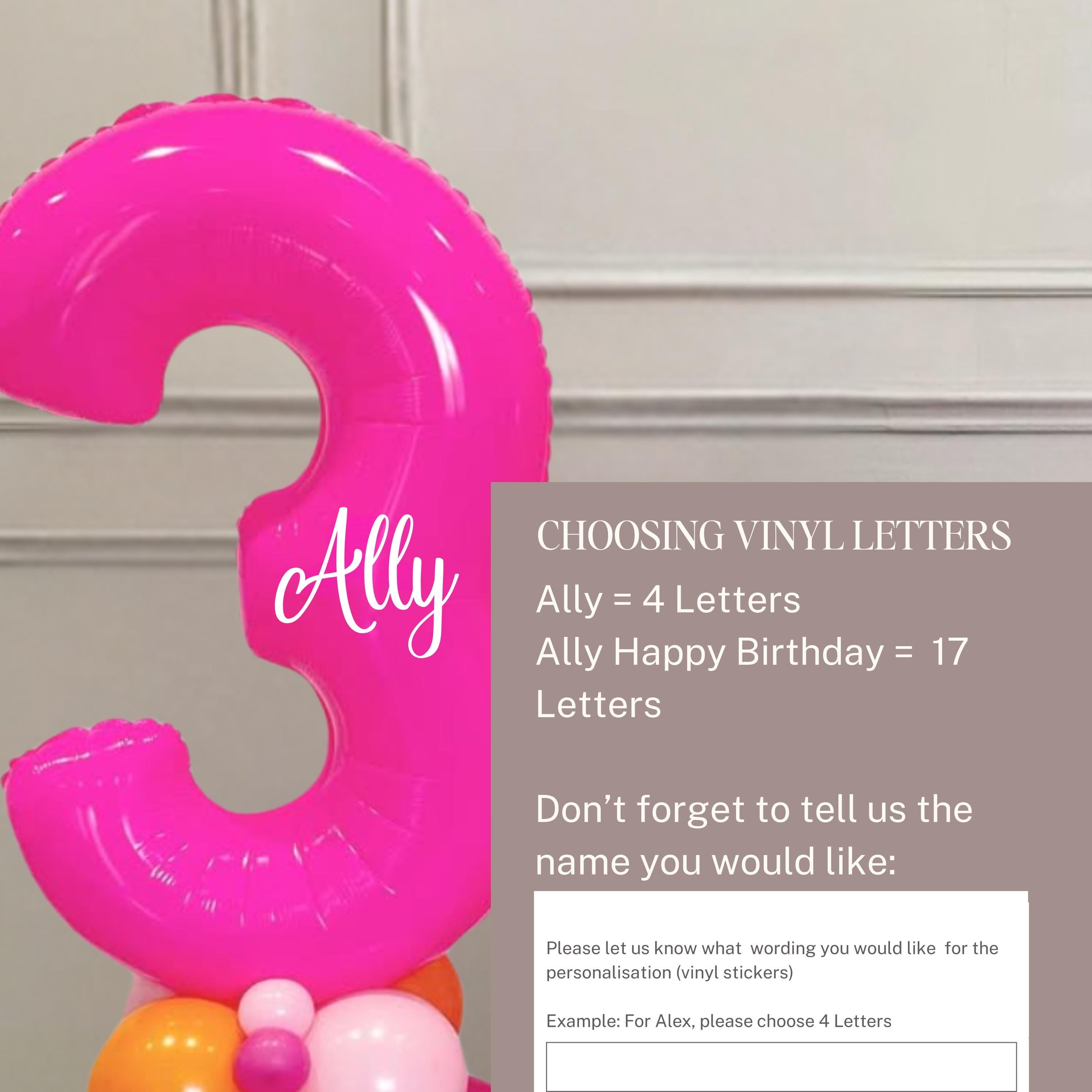 DIY Luxe Birthday Balloon Sculpture – Hot Pink & Orange| Customisable Numbers| Perfect for Milestone Birthdays | Number Balloons 21st, 30th