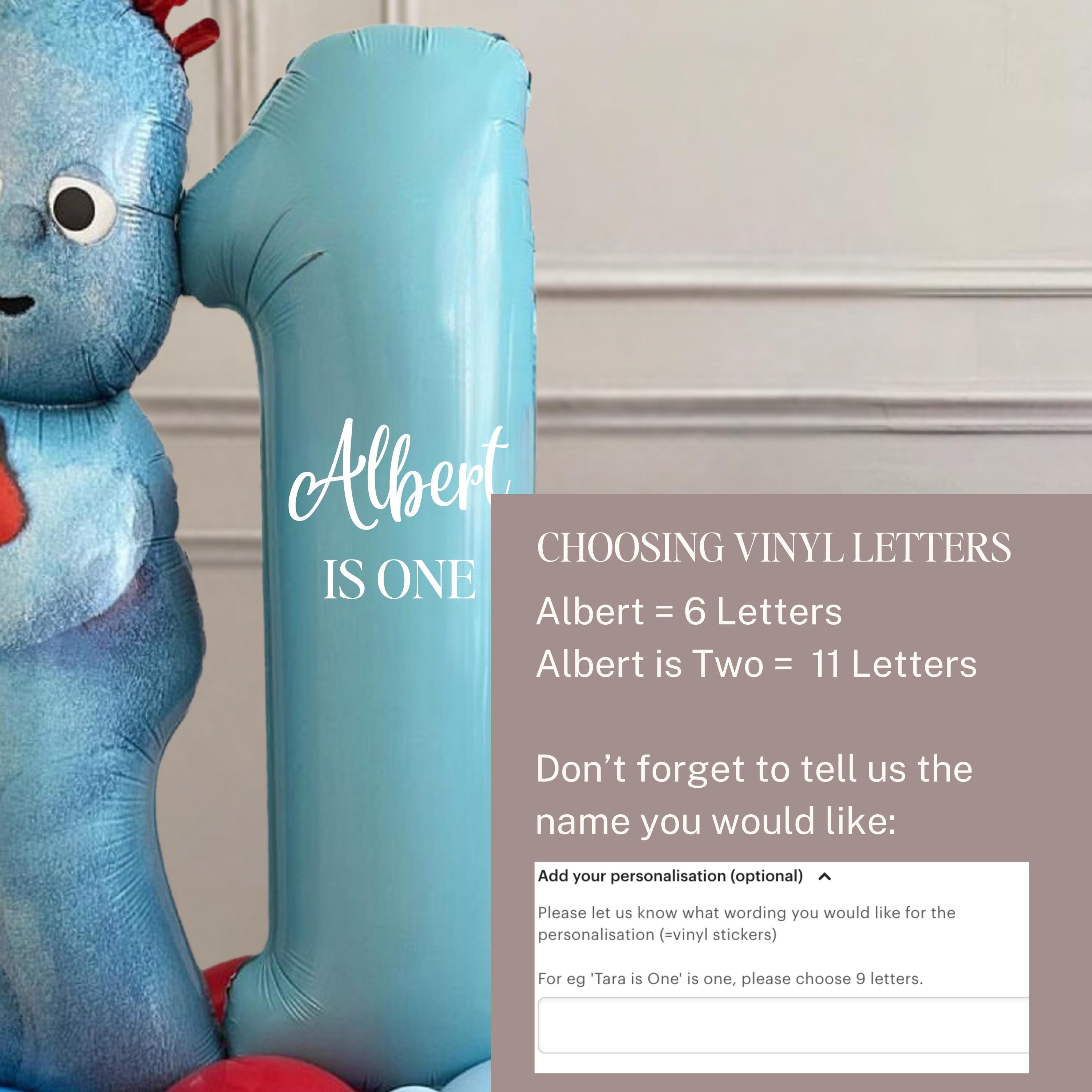 DIY Igglepiggle Personalised Balloon Sculpture Kit | No Helium| In the Nightgarden Balloon | Personalised birthday balloons | 1st birthday