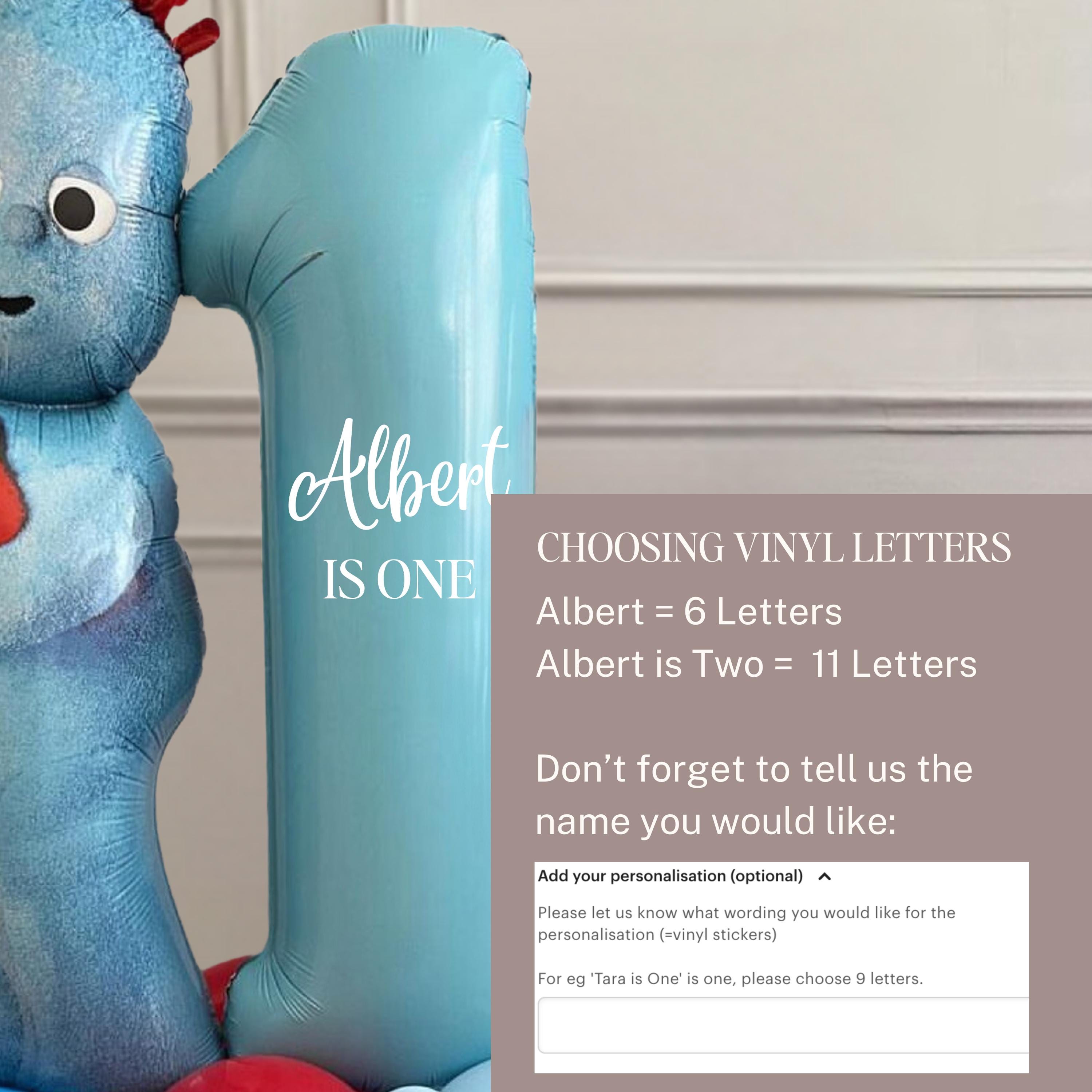 DIY Igglepiggle Personalised Birthday Balloon Display | Birthday Party Balloons| In the Night Garden Party| kids birthday number tower