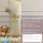 DIY Large Teddy Bear Balloon Sculpture|Personalised balloons| First Birthday Party Decoration| Boys 1st Birthday Balloon | Kids Party