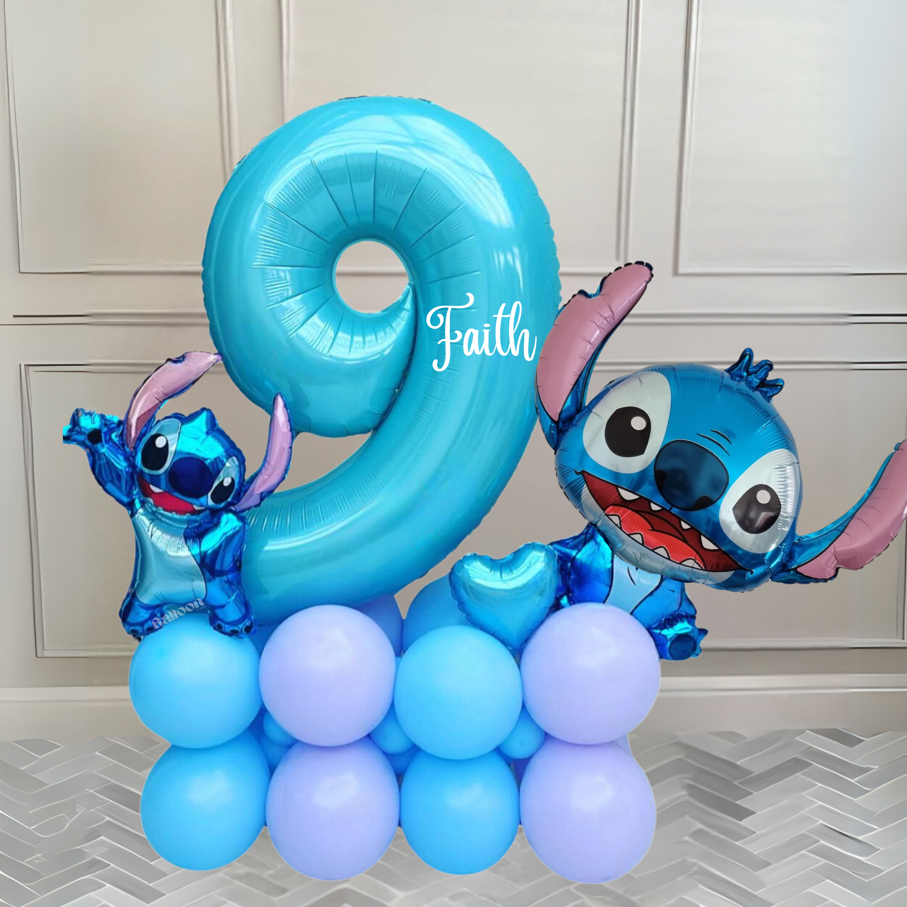 DIY Stitch Balloon Stack Kit - Personalised Birthday Party Decorations