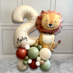 Lion Safari Balloon Stack - DIY Birthday Kit