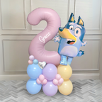 DIY Large Bluey Personalised Balloon Sculpture Kit | No Helium| Birthday Party Balloons |Personalised balloons| Bluey Party | kids birthday