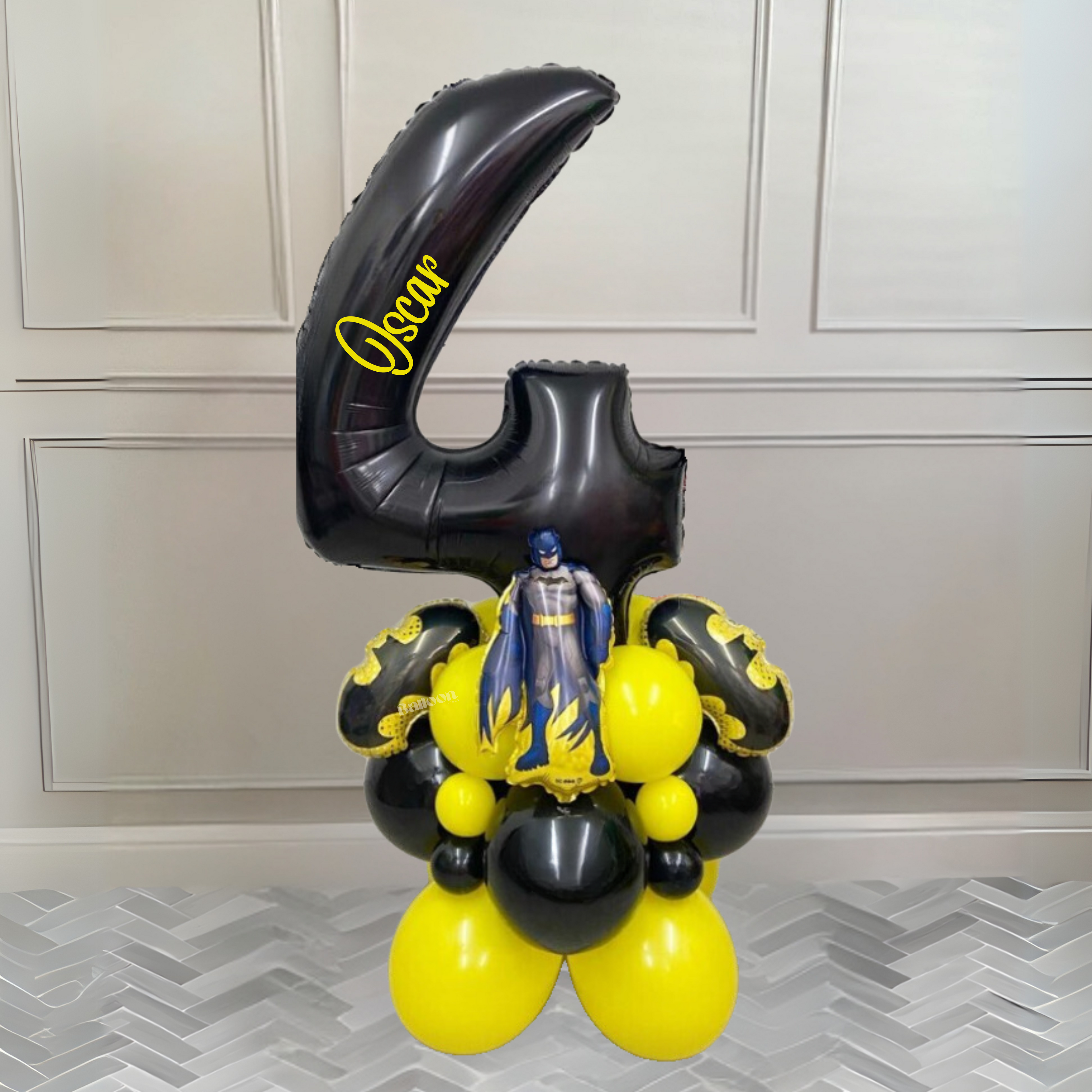 DIY Batman Balloon Stack | Superhero Birthday Balloons