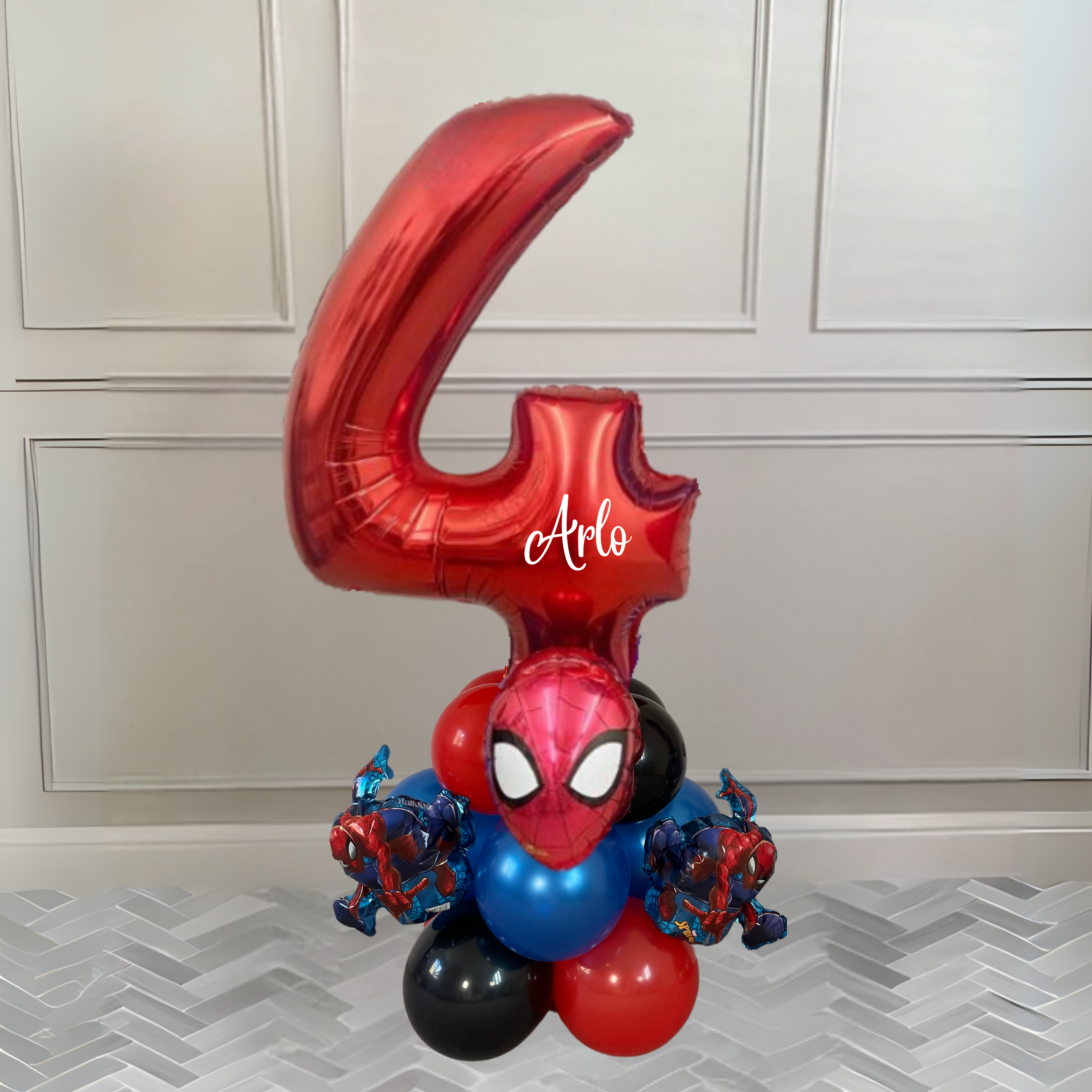 DIY Spiderman Personalised Balloon Sculpture Kit | No Helium| Superhero Balloons |Personalised balloons| Spider-Man Party Decor
