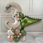 DIY Large T-Rex Personalised Balloon Sculpture Kit | No Helium| Dinosaur Balloon Stack | Personalised birthday balloons | Dino Balloons